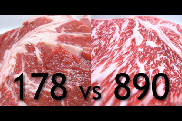 178円 vs 890円 - ステーキ肉対決