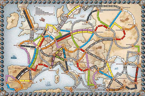 [ゲーム] Ticket to Ride Europe / ヨーロッパの地理学習