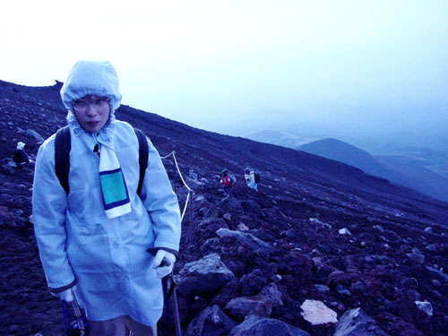 富士登山：九合目