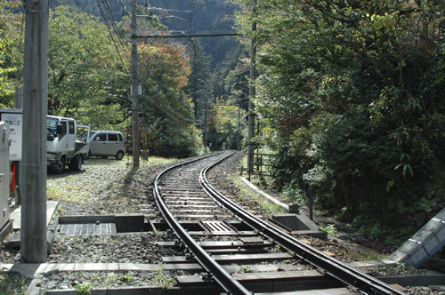 箱根登山鉄道の線路