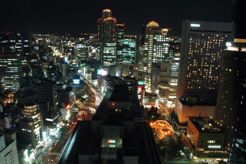 大阪駅前第3ビルの夜景