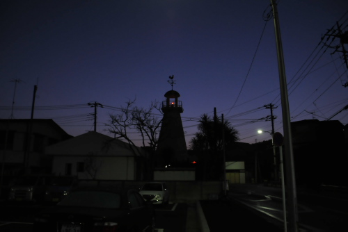 城ヶ島(1)：夜明けの安房埼灯台