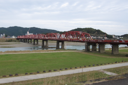 四万十川の赤鉄橋
