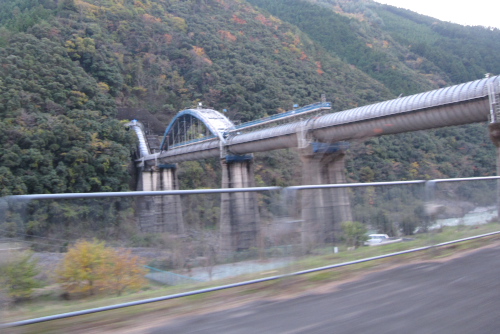 十津川第一発電所の水路橋