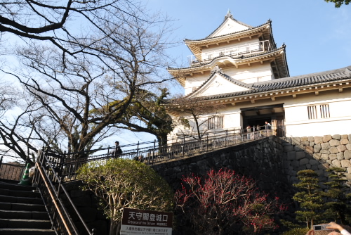 小田原城への階段